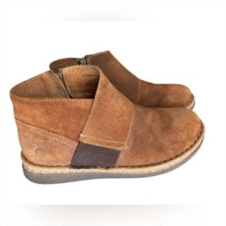 Born Womens Tora Ankle Boots In Glazed Ginger Brown