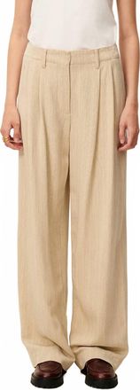 Sessun High-Waisted Bodaman Pants In Milkyblack