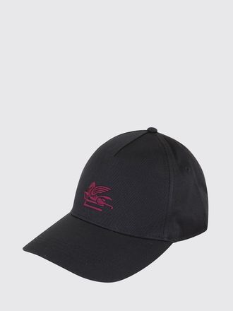 Etro Cappello da baseball in twill di cotone con logo Pegaso ricamato