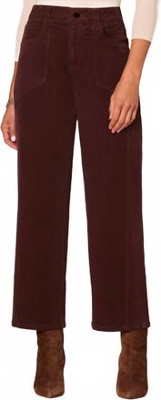Democracy Solution Skyrise Relaxed Straight Leg Jeans In Oxblood