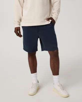 Vuori Clothing Benton Twill Elastic Waist Short 8 | Ink | Medium