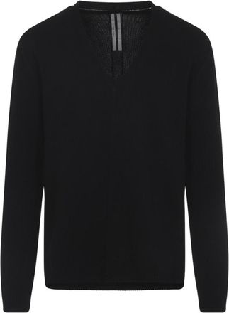 Rick Owens Black V Neck Sweater