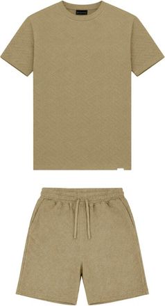 Black Bananas Gebreide Twinset - Heren - Playsuits - Beige - S - Katoen - Jumpsuits & Playsuits