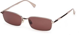 Max Mara MM0199 36S Womens Sunglasses Gold Size 55