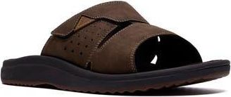 Clarks Breeze Slide Sandal in Dark Brown at Nordstrom Rack, Size 13