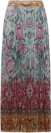 Pierre-Louis Mascia Ceto Geplooide Rok - Dames - Maxi Rokken - Veelkleurig - XS - Polyester - Rokken