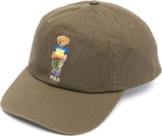 Polo Ralph Lauren Bear Twill Ball Cap - Heren - Petten - Groen - ONE Size - Katoen - Accessoires