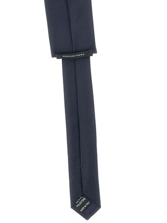 Tagliatore Satijnen stropdas - Blauw