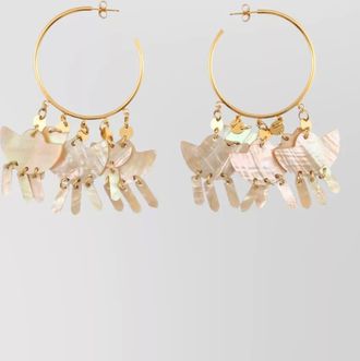 Isabel Marant shell hoop earrings