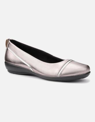 Hotter Womens Wren Womens Ballet Pumps - Silver - Size: 7.5