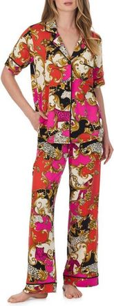 Room Service PJs Print Pajamas in White Multi at Nordstrom, Size X-Large