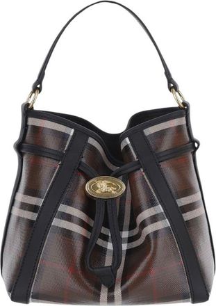 Burberry Brown Check Mini Bucket Bag