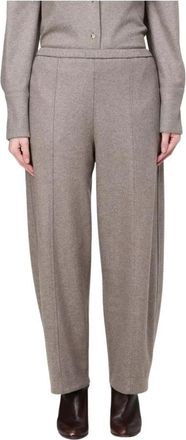 Liviana Conti Wijde broek - Dames - Broeken - Bruin - L - Broeken