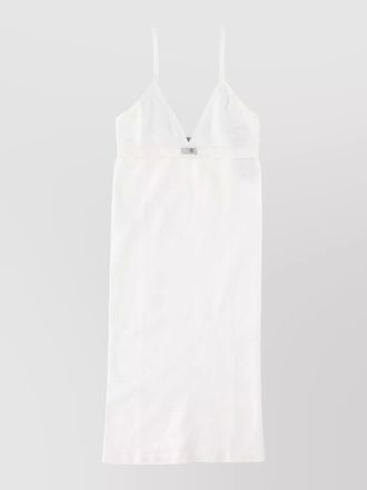 Maison Margiela midi dress spaghetti straps v neckline