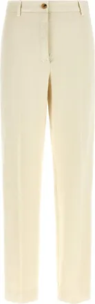 Dries Van Noten Beige Tapered Flat Front Pant