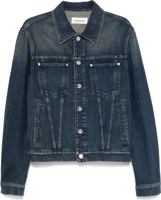 Lanvin Klassiek Jasje - Heren - Spijkerjassen - Blauw - XL - Katoen - Jassen