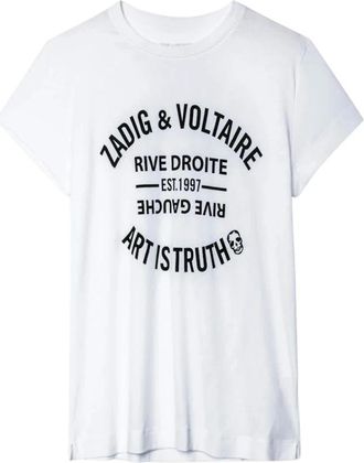 Zadig&Voltaire T-Shirt Walk Blason - - Tops - Donna - Bianco - M