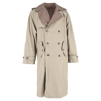 Balenciaga Balenciaga omkeerbare trenchcoat van beige katoen