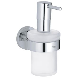 GROHE Essentials - Dispensador De Jab&oacute;n L&iacute;quido Con Soporte, Cromo 40448001