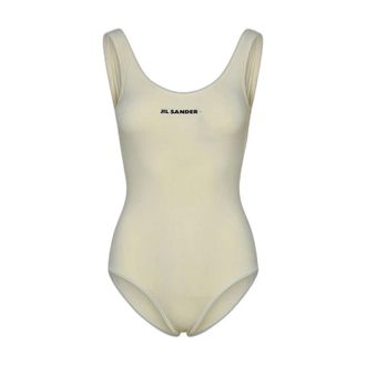 Jil Sander Jersey Badpak - Dames - Badkleding - Bruin - Maat: M Jersey