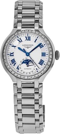 Longines Primaluna Moonphase Custom Diamond 34mm Womens Watch L8.126.4.71.6-CD