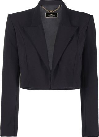 セットアップ Elisabetta Franchi Tailored Black Suit With Structured Elisabetta Franchi Suit In Black | ModeSens