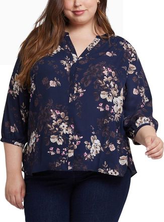 NYDJ Nydj Plus Pintuck Blouse