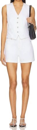 Pistola Denim Saige Shorts In Polished White