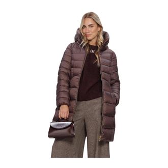 Peuterey Fortex MQN - Dames - Mantels - Bruin - Maat: S Leer