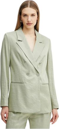 Guess Camille Blazer - Dames - Blazers - Groen - S - Leer - Jassen