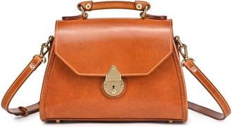 OLD TREND Laurel Genuine Leather Classic Everyday Satchel in Caramel at Nordstrom