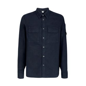 C.P. Company Gabardine Shirt - male - C.P. Company - Casual Shirts - Blue - M - Shirts