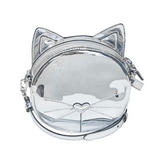 Karl Lagerfeld Cross Body Bags, female, Gray, Size: ONE SIZE Ikon Le Chat Bag