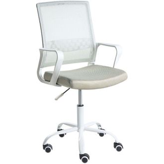 Beliani Office Chair Mint Mesh Fabric Upholstery Adjustable Height Swivel Desk Computer Home Office EASE