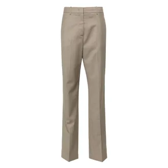 Golden Goose Broeken, Dames, Bruin, L, Katoen, New Relaxed Pant Light Tailoring Wool