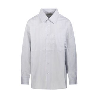 Dunst Shirts, female, Blue, Size: XL Oversized Striped Shirt