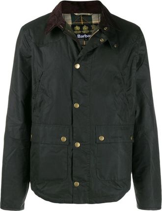 Barbour Reelin Wax Jacket - Heren - Zomerjassen - Groen - 2XL - Katoen - Jassen