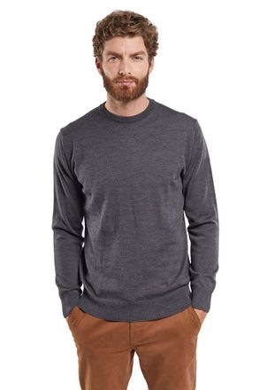 Armor Lux Armor Lux Mens Pullover mit Rundhalsausschnitt Damgan aus Merinowolle Sweater, Black (551 Anthracite 551 Anthracite), S