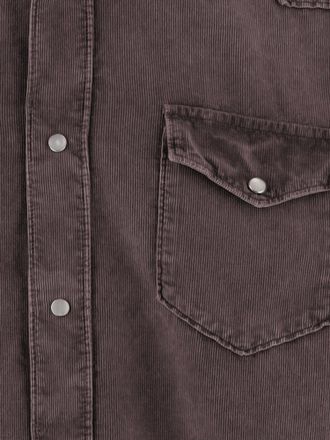 Alessandro Gherardi Ribbed Cotton Shirt - Brown