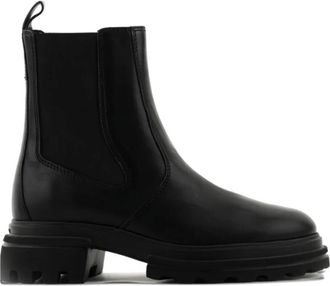 Hogan Zwarte Laarzen- Stijlvol Model H674 - Dames - Chelseaboots - Zwart - 38 EU - Schoenen