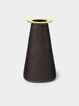 Carl Aub&ouml;ck Collar Brass Bud Vase (5in/12.5cm)