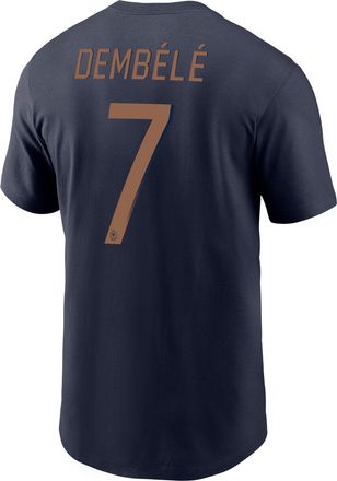 Nike Ousmane Demb&eacute;l&eacute; FFF Nike Mens Soccer T-Shirt in Blue | M11332P375FNOD-NVY