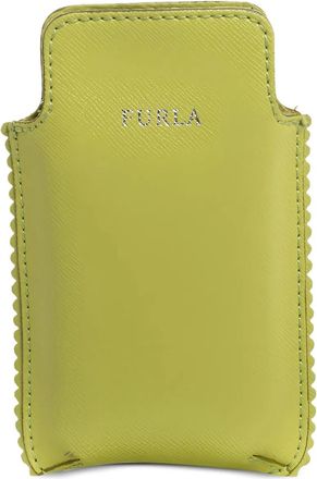 Furla Telefoonhoesje met gewelfde afwerking - Groen