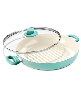 GreenLife Greenlife Soft Grip 11 Round Grill Pan With Lid