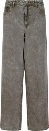Michael Kors Safari Groene Geverfde Effect Jeans - Dames - Regular Fit Jeans - Grijs - 2XS - Katoen - Jeans