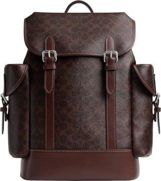 Coach Signature Canvas Hitch Backpack In Maple