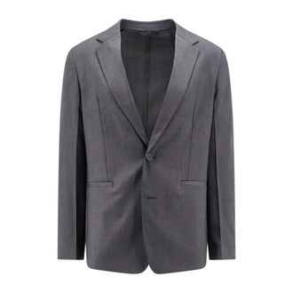 Givenchy Blazers, male, Gray, M, Classic Grey Wool Blend Blazer