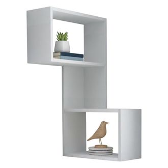 Dmora Balda Putrajaya, 3 Estantes, 47x20x86h Cm Blanco