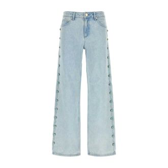 Cult Gaia Elphie Jean - female - Cult Gaia - Wide Jeans - Blue - W27 - Jeans