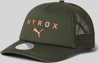 Puma Basecap mit Label-Print - PUMA x HYROX in Oliv, Größe 1